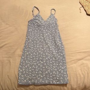 Brandy Melville blue floral cotton dress